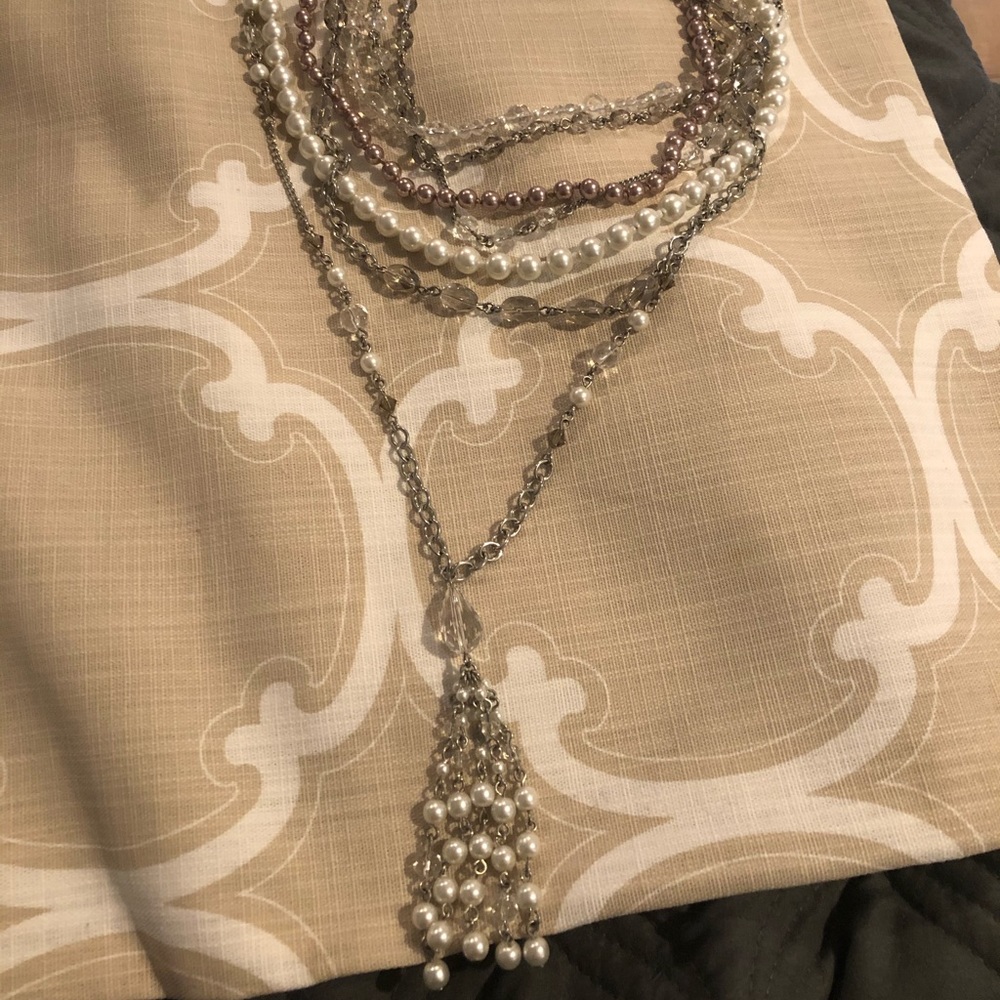 White House Black Market layered necklace